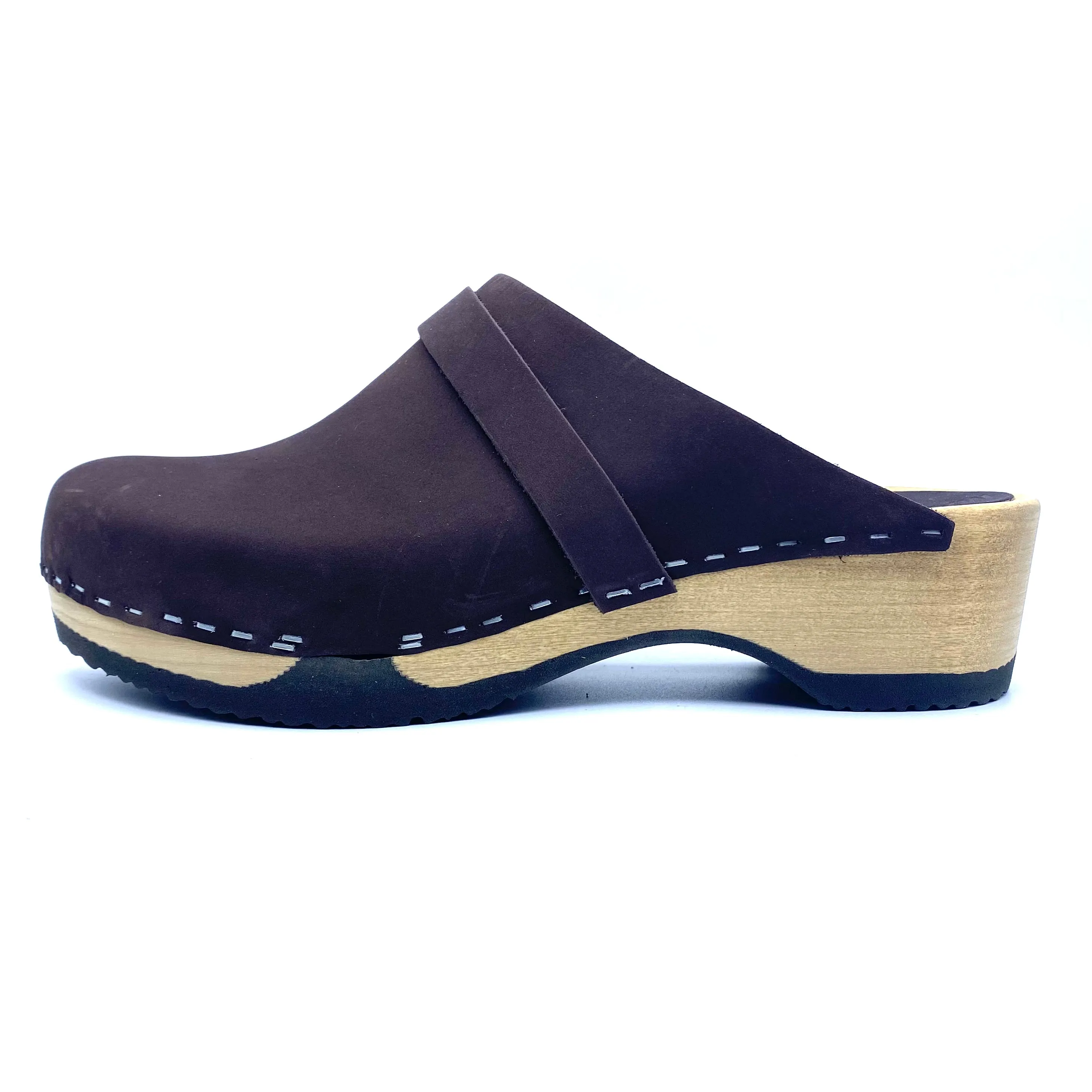 Emily Clogs | Premium Nubuck Rich Brown