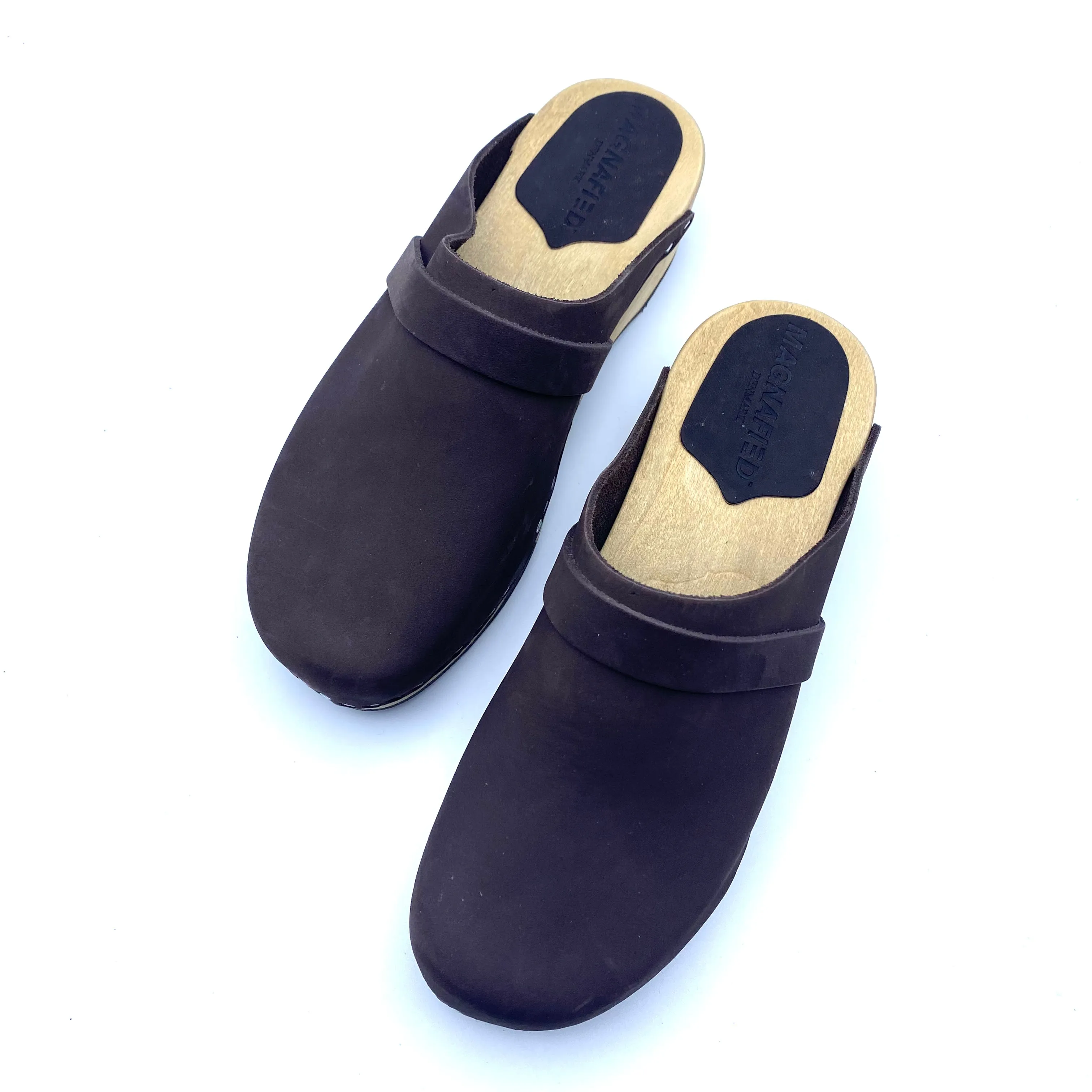 Emily Clogs | Premium Nubuck Rich Brown