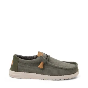 Heydude Wally Men's Corduroy Casual Shoes, Olive