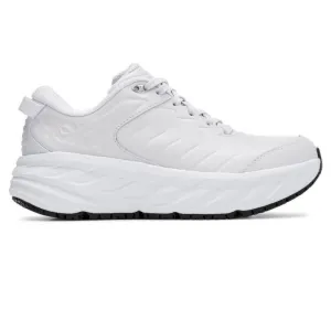 Womens Hoka Bondi Slip-Resistant Running Shoes - White