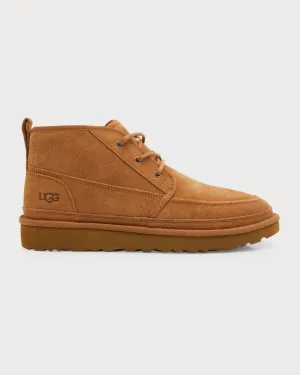 Neumel Moc UGG Men's Suede Sheepskin Lined Chukka Boots